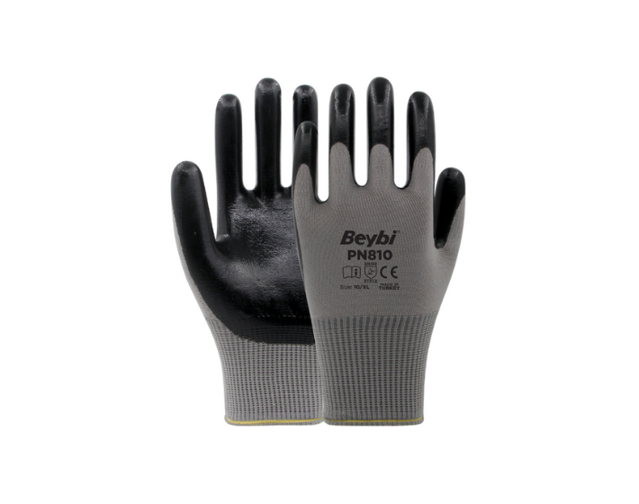 BEYBİ PN810 ELDİVEN (GRİ-SİYAH) 12'Lİ